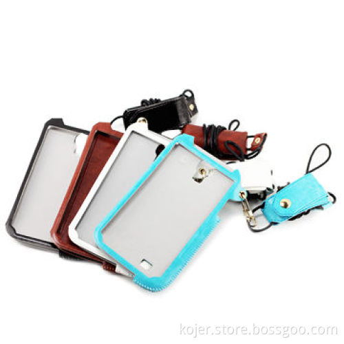 Mobile Phone Leather Pouch for Samsung Galaxy S4, Lanyard, OEM Orders Welcomed